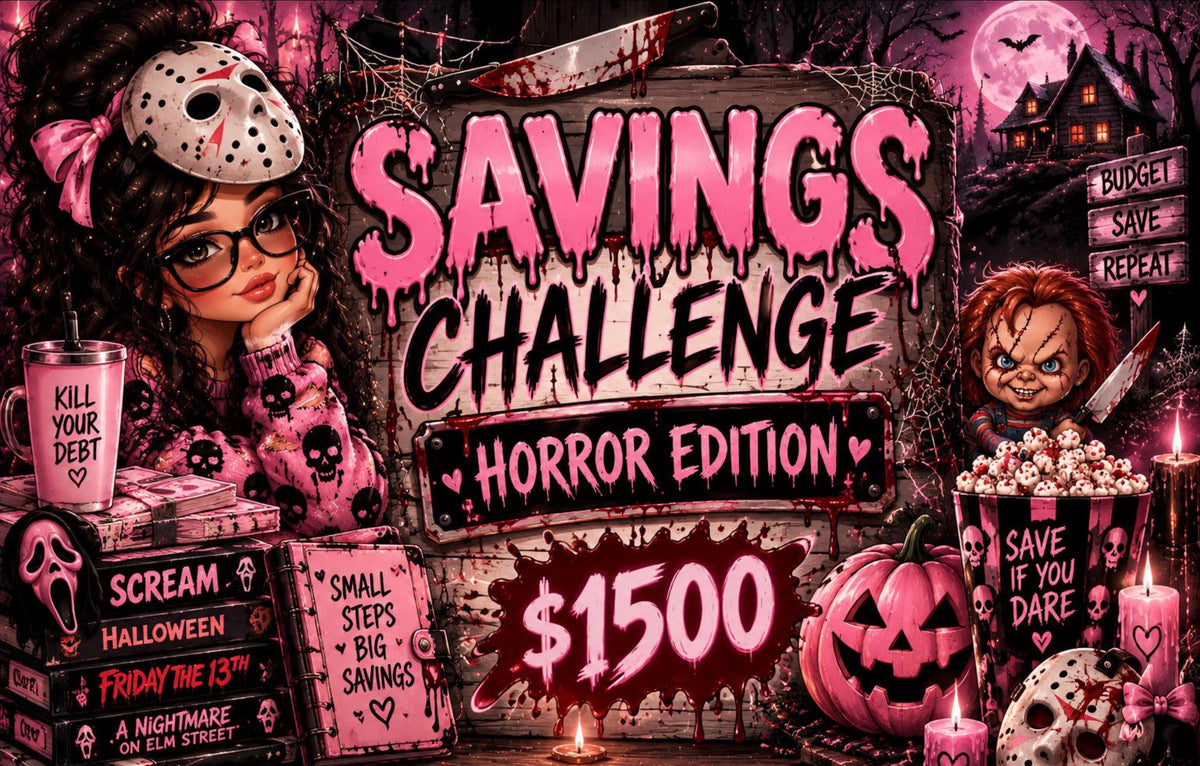 A6 Horror Savings Challenge Bundle