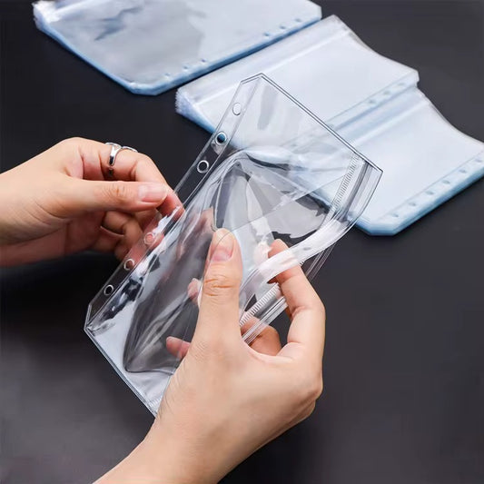 A6/A5 Double Pocket Zipper Envelope Ziplock Closure
