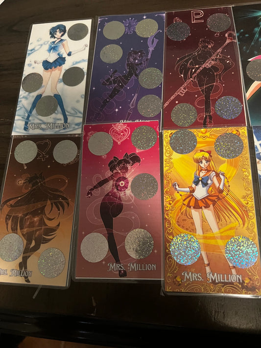 12 laminated scratch off Moon Girl