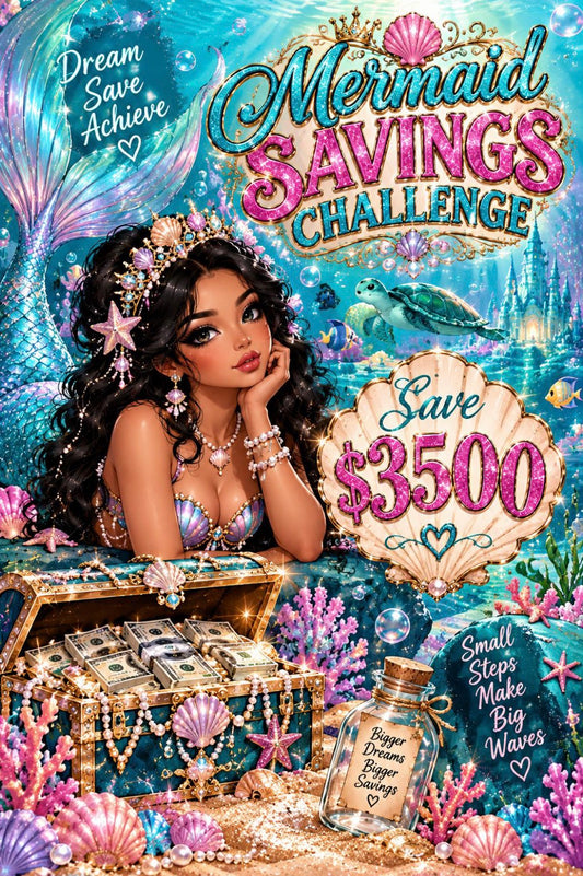 A6 Mermaid Savings Challenge Bundle