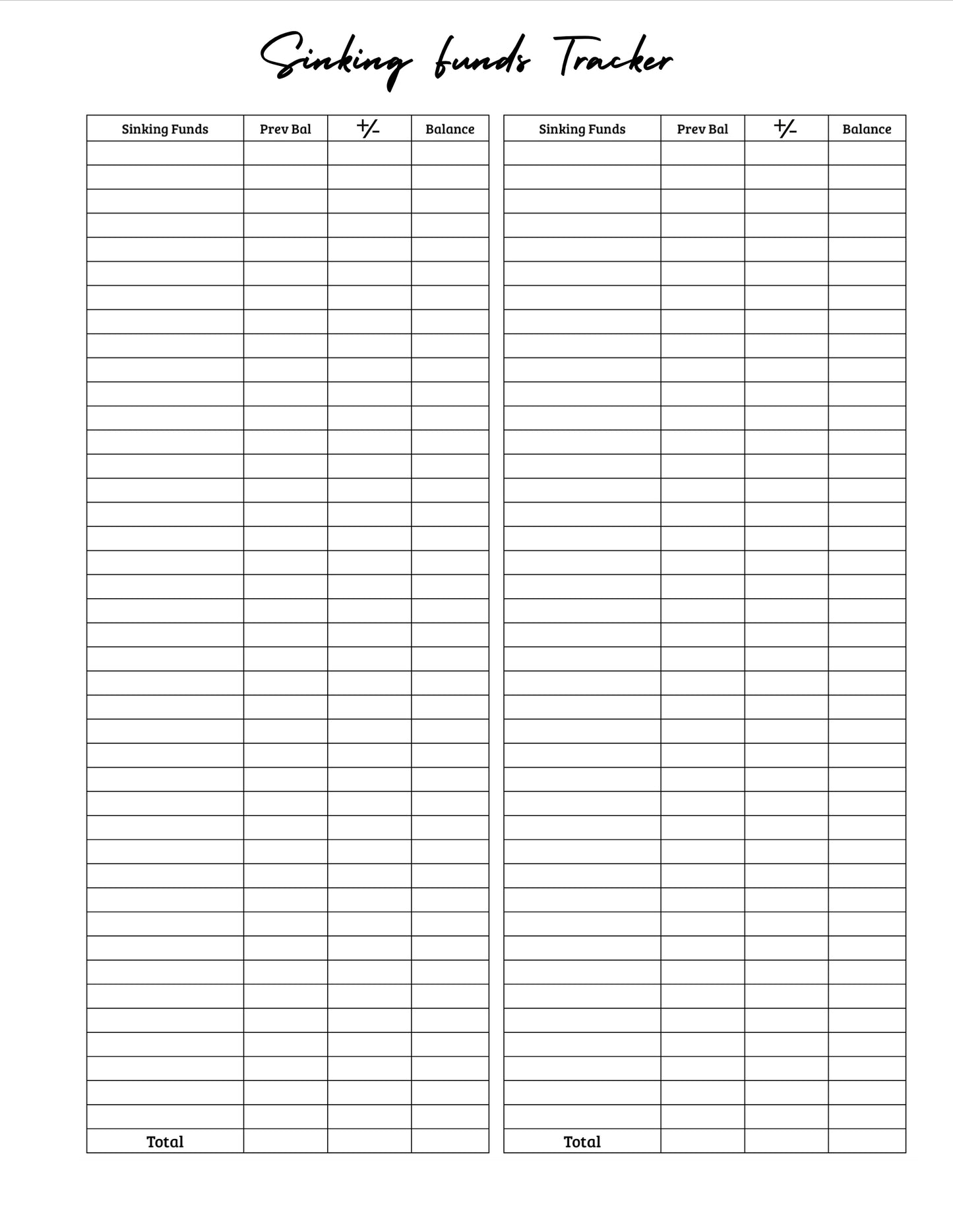 Budget by paycheck Printout