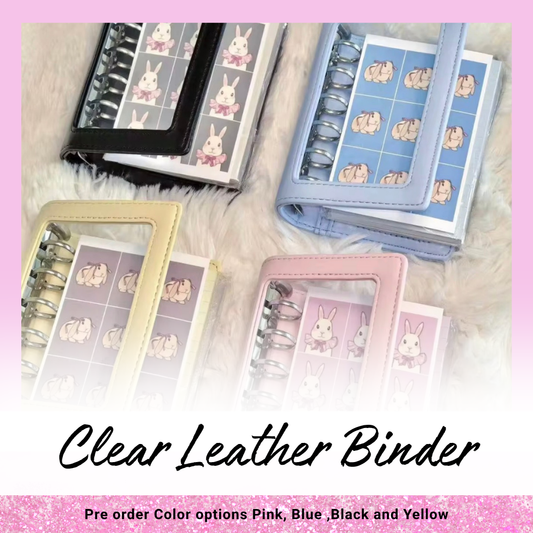 Clear Leather Binder Pre-Order