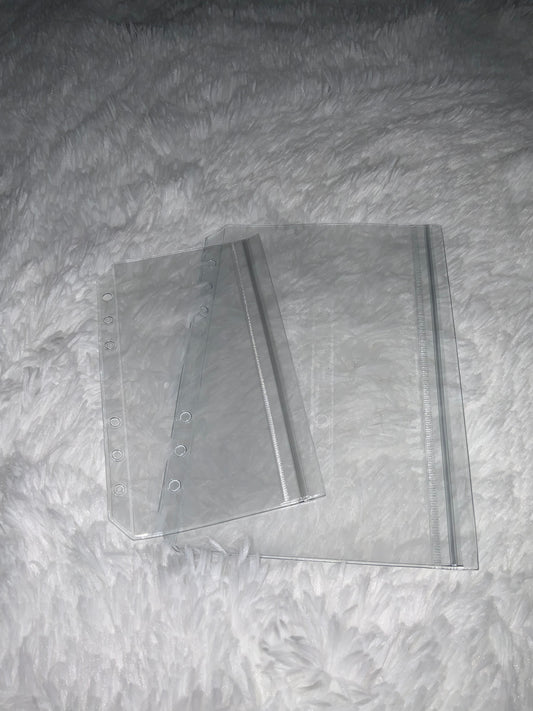 A6/A5 Double Pocket Zipper Envelope Ziplock Closure