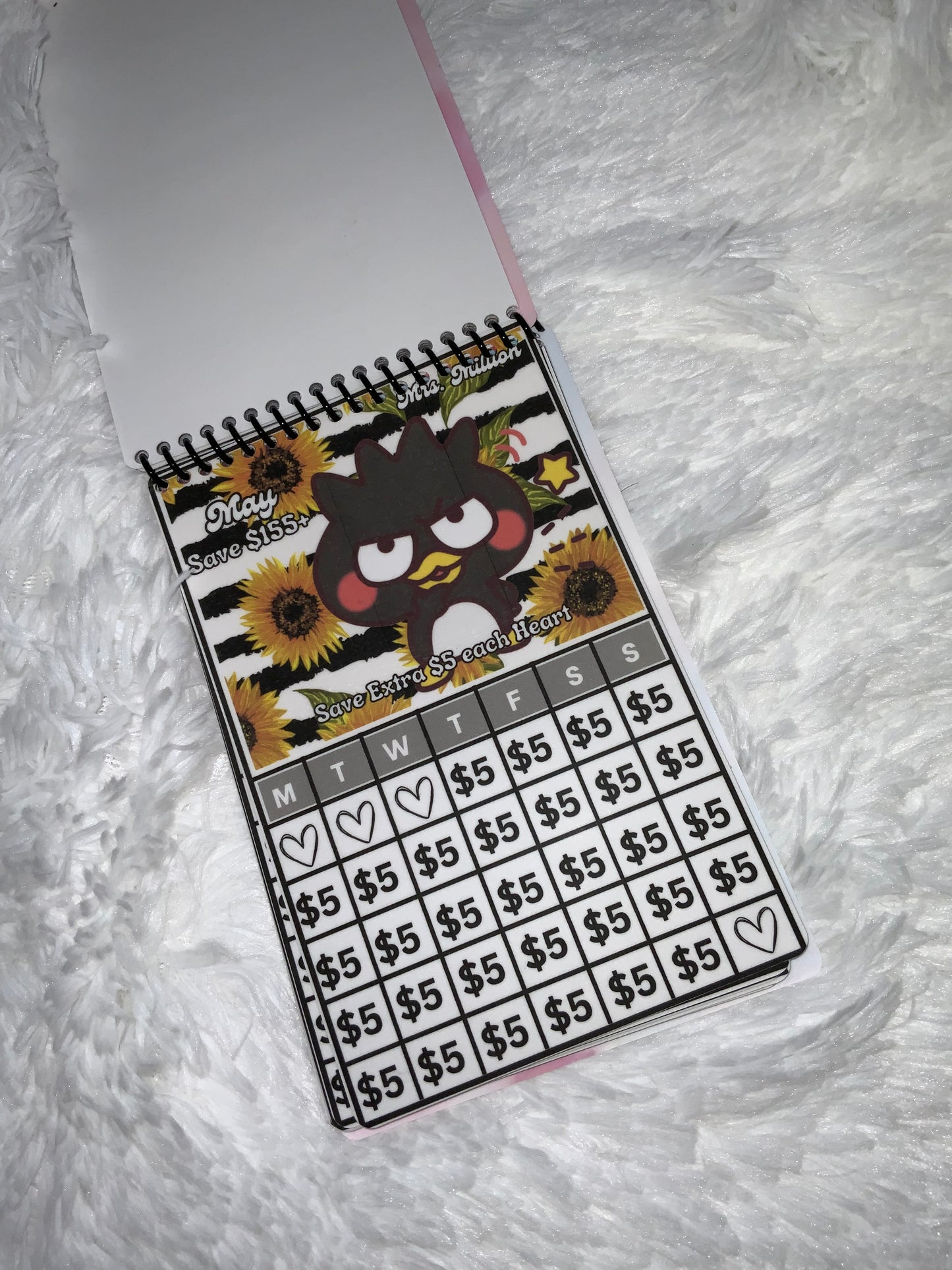 Monthly Calendar Savings Challenge