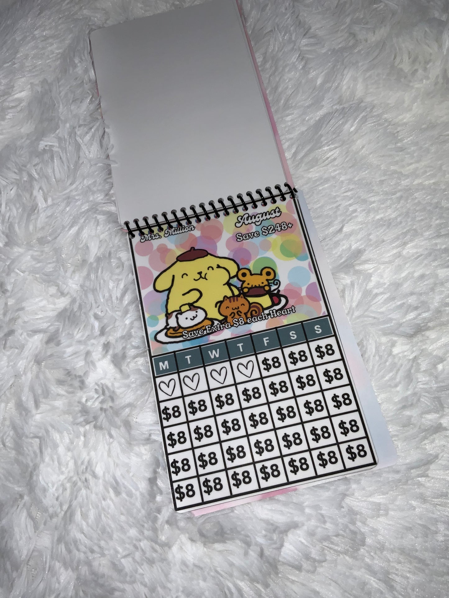 Monthly Calendar Savings Challenge